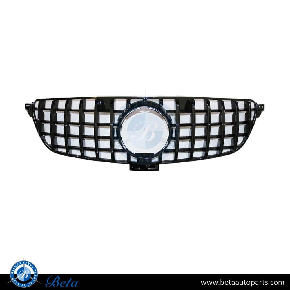 Grille GT Look Black Color for Mercedes GLE-Class W166 2015-2018 models, Part Number 1668881A60 Grille GT Look Black Color for Mercedes GLE-Class W166 2015-2018 models, Part Number 1668881A60
